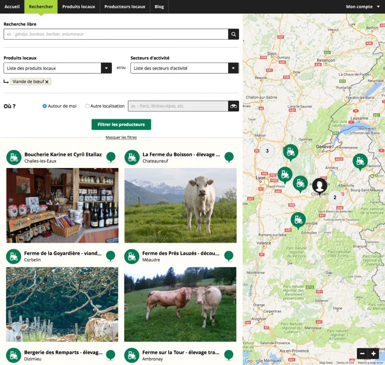 fonction recherche granvillage
