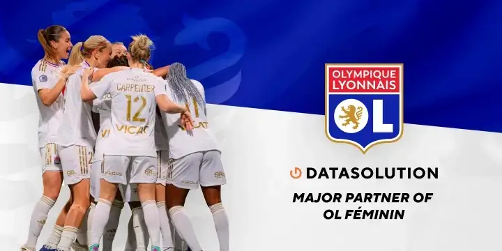 DATASOLUTION is becoming a major partner of the Olympique Lyonnais women's team for the next three seasons!